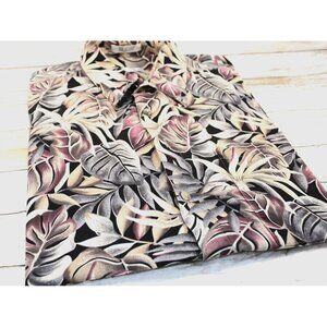 Pierre Cardin Men's Tropical‎ Short Sleeve Button Down, XL Shirt